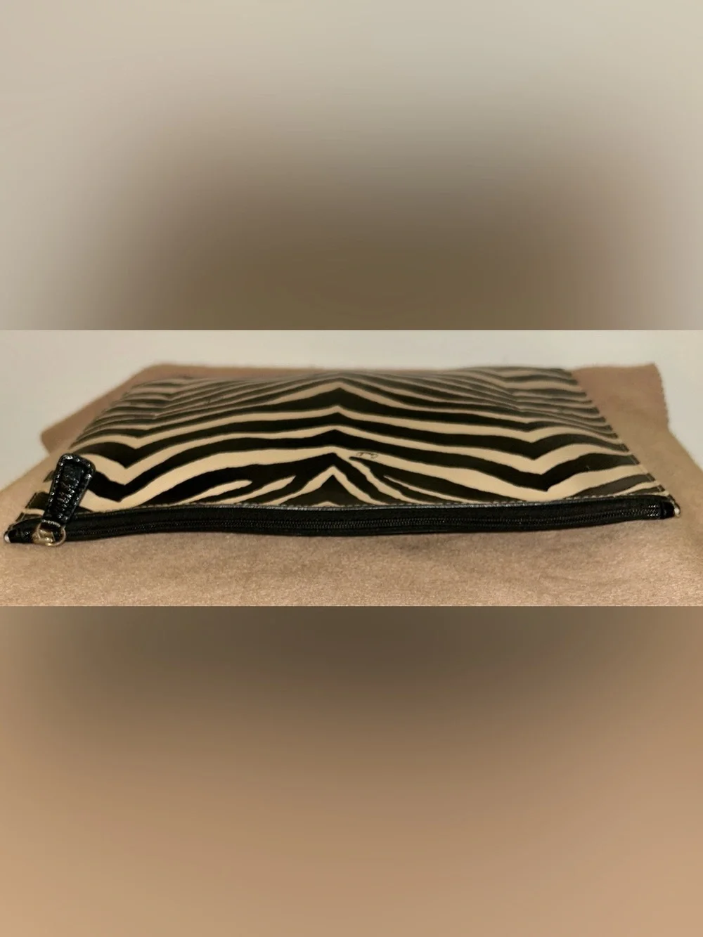 Coach Zebra Print Clutch Pouch!  Like New Condition